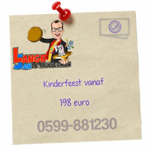 Lange Jan de Trucjesman, kindergoochelaar